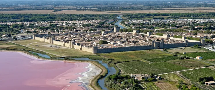 Vue aérienne d'Aigues Mortes